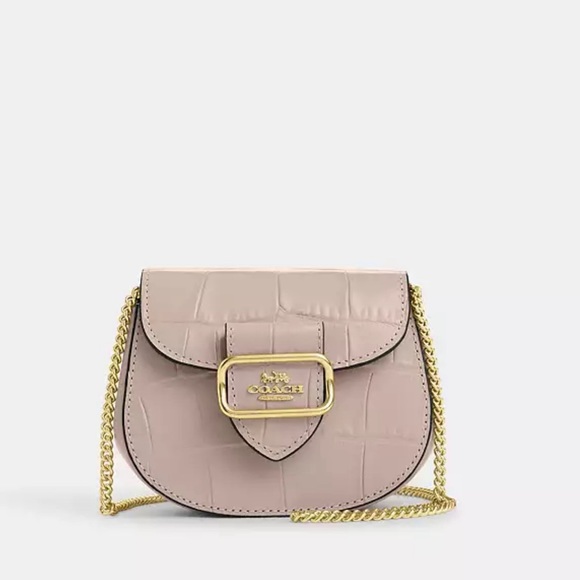 ❤️❤️❤️NWT Coach Morgan mini wallet on a chain+detachable metal strap ❤️❤️❤️ - Picture 10 of 14